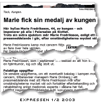 Expressens artikel 1 februari 2003